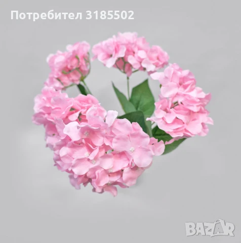 Луксозни букети от изкуствени хортензии – елегантна украса без грижи, снимка 8 - Изкуствени цветя - 51227518