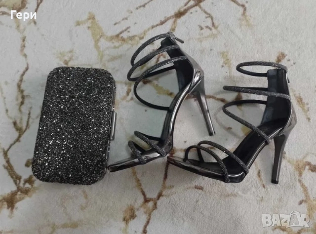 нови бални обувки 38н. и чанта 90 лв
