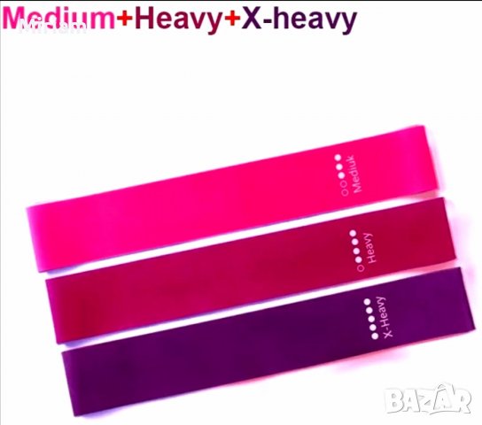 Комплект ластици Pulse Gazelle с различно съпротивление 3 бр., снимка 2 - Други спортове - 37330840