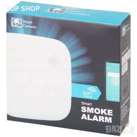 Детектор за дим LSC Smart Connect 85 dB wi-fi 2.4 GHz LSC Smart Connect ИНТЕЛИГЕНТЕН ДЕТЕКТОР ЗА ДИМ
