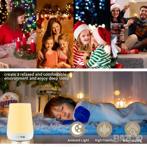 Устройство за бял шум , 34 звука, Мобилно приложение Tuya, Smart 2 в 1, снимка 2 - Други - 52006296