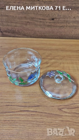 Масивна захарница/бонбониера от кристално стъкло, снимка 6 - Аксесоари за кухня - 52818573