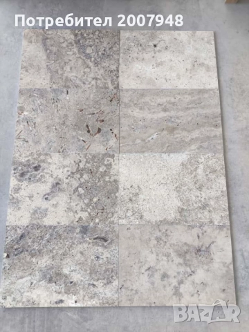 Травертин Силвър с размер 1.2/40.6/61 - 49 лв. м2 с ддс., снимка 8 - Облицовки - 52390655