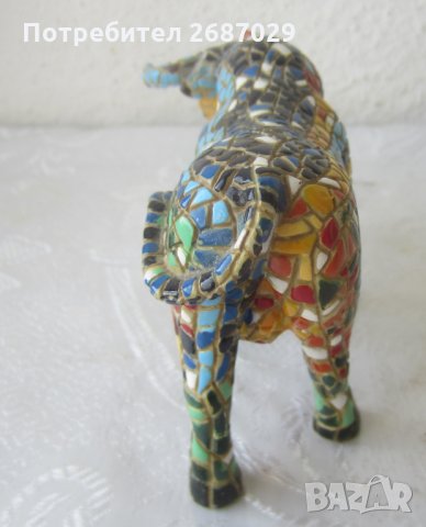 Бик телец фигура пластика,статуетка, Испания, други бикове, керамика, дърво, дървен, снимка 5 - Статуетки - 32751073