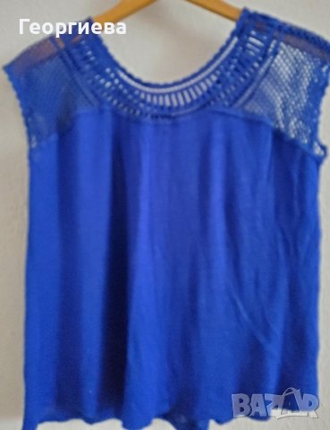 Блуза в  парижко синьо, снимка 5 - Туники - 37747800