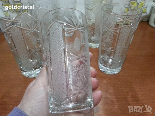  кристални чаши , снимка 15 - Антикварни и старинни предмети - 26819794