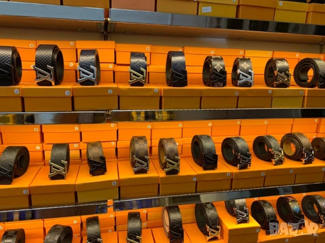 колани от естествена кожа в кутия louis vuitton guess fendi hermes , снимка 5 - Колани - 50999390