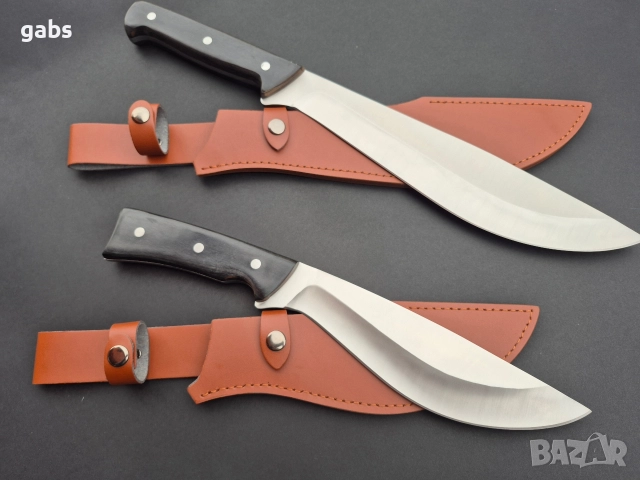 Уникален масивен ловен нож,фултанг с кожена кания,два модела, снимка 2 - Ножове - 52636230