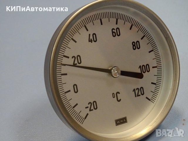 биметален термометър Wika thermometer ф100mm, -10/+150°C, -20/+120°C, L-30mm, снимка 6 - Резервни части за машини - 35180721