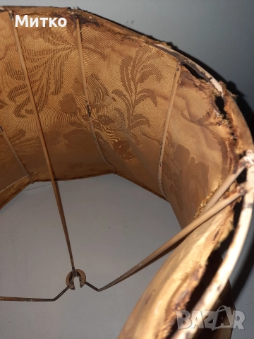 Ретро голям абажур за настолна лампа за реставрация , снимка 8 - Антикварни и старинни предмети - 52878765