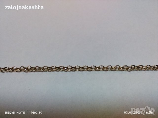 Нов  Златен синджир-1,98гр, снимка 3 - Колиета, медальони, синджири - 43639833