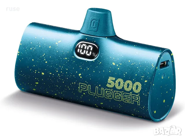 НОВИ! Външна батерия Cellularline Plugger 5000 mAh портативна синя