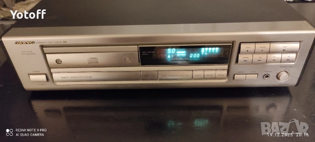 Onkyo compact disc player , снимка 4 - Аудиосистеми - 52851081