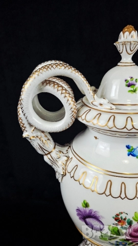 Ваза - Dresden, Carl Thieme Potschappel, снимка 2 - Вази - 52434477