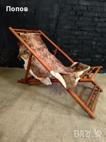  Италиански шезлонг poggiapiedi, снимка 4 - Дивани и мека мебел - 52267975
