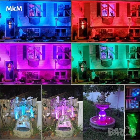 Led декорация -водопотопяеми пейзажни RGB цветни лампички, снимка 4 - Декорация за дома - 50612139