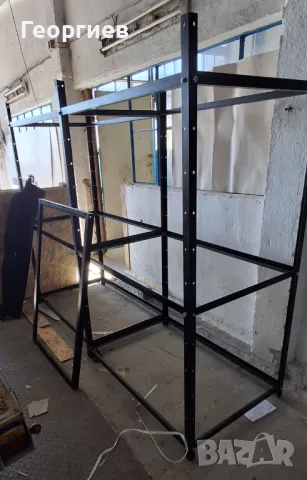 Стелажи за склад, изба, таван, гараж 120х80см, високи 200см, снимка 3 - Стелажи и щандове - 49639198