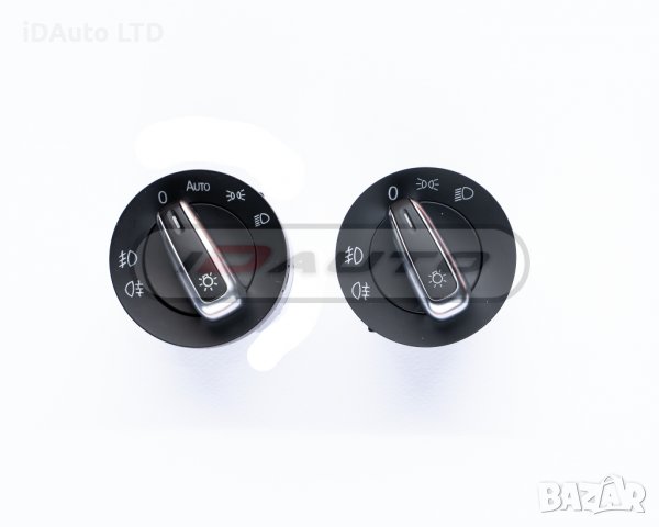 Конзола стъкла, Vw, бутони копчета ,ключ за фарове, хром, golf, Passat, снимка 4 - Аксесоари и консумативи - 37255772