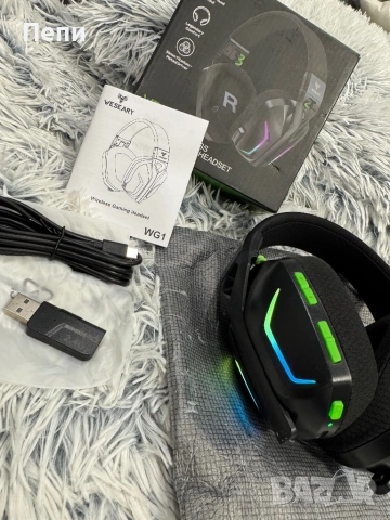 Безжични геймърски слушалки WESEARY WG1