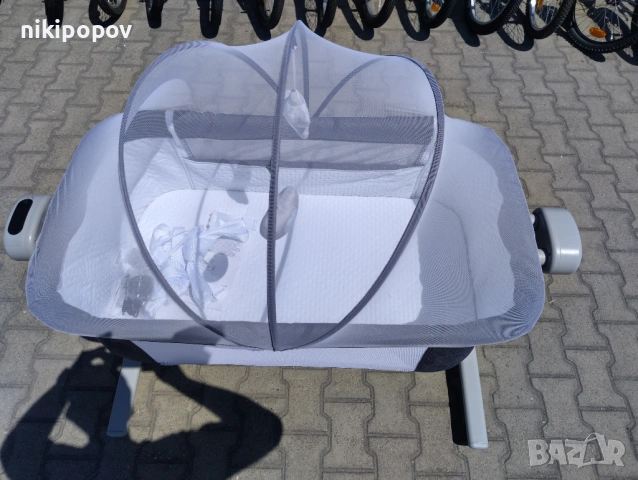 CANGAROO Легло люлка C`est la vie тъмен сив, снимка 7 - Детски люлки - 53569037