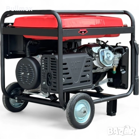  Бензинов генератор за ток Bullmax 7000, 7.0kW, преносим, 16HP, Монофазен, снимка 3 - Генератори - 52569748