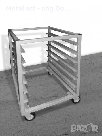 Колички за тави 60/40 - стелаж за тави - помощен