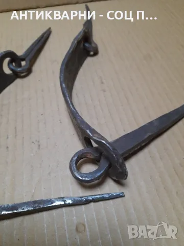 Комплект Стари Ръчно Ковани Резета От Соца., снимка 5 - Антикварни и старинни предмети - 48668843