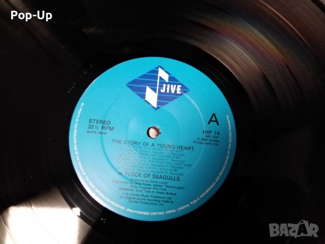 Грамофонна плоча A FLOCK OF SEAGULLS, снимка 4 - Грамофонни плочи - 36846371
