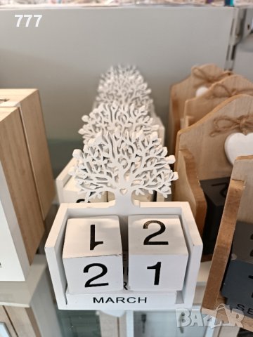 дървен календар, снимка 2 - Декорация за дома - 44024891