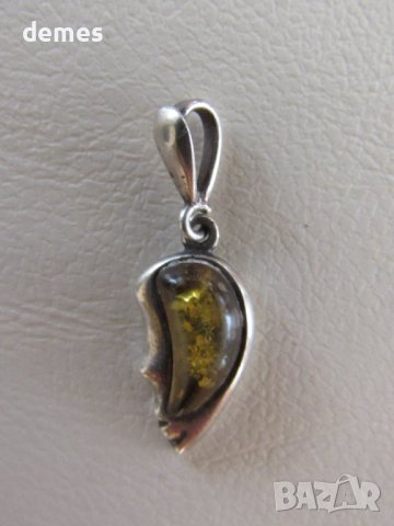 Колие - висулка първокласен балтийски кехлибар, снимка 3 - Колиета, медальони, синджири - 43079586