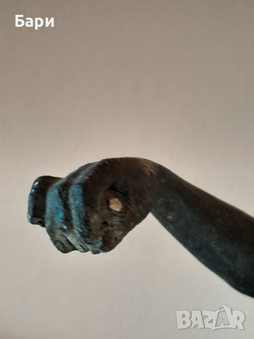 Стара авторска бронзова фигура,статуетка, снимка 4 - Колекции - 44873008