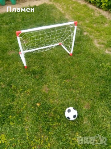 Комплект 2 бр. Футболни врати 85 x 60 x 42 см. + топка+ помпа  игличка колчета и мрежи , снимка 7 - Футбол - 29010684