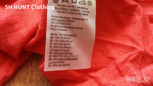 DEVOLD T-Shirt 100% Merino Wool размер L - XL тениска 100% Мерино вълна - 577, снимка 17 - Тениски - 43010898