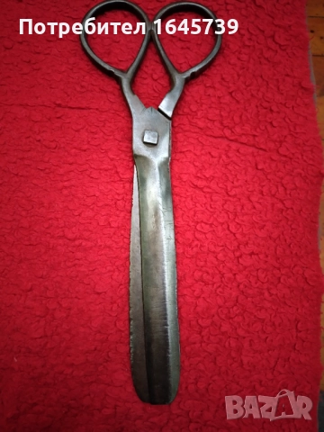 Огромна стара абаджийска ножица от 19 век