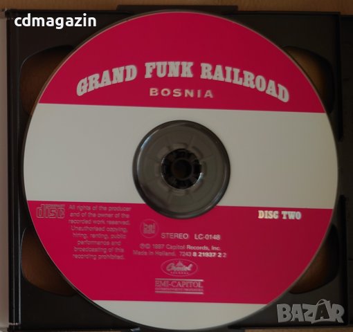 Компакт дискове CD Grand Funk Railroad ‎– Bosnia, снимка 4 - CD дискове - 37079991