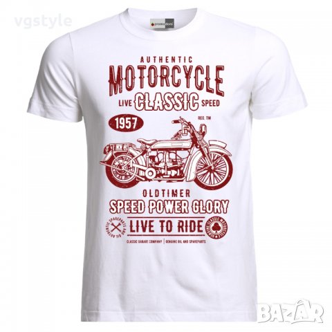 Тениска Моторджийска Мото Мотокрос Ендуро Моторист Мотоциклетизъм Мотор Рокер Moto Motorcycle, снимка 1