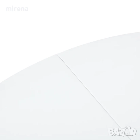 Кръгла трапезна маса 80 см с 4 крака - бяла/черна, снимка 7 - Маси - 51556791