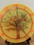 Ръчно изработен часовник - дървото на живота, с луминисцентни цифри, снимка 5