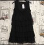 Черна рокля с дантела Zara 38-M-30лв.НОВА, снимка 1 - Рокли - 39460214