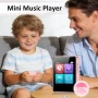 MP3 плейър с Bluetooth, 1.8" музикален плейър с тъчскрийн, 32GB карта, слушалки, розов, снимка 7