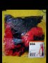 Разноцветен шал от пера в жълто, червено и черно 175 см., снимка 3