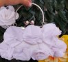 малка сватбена чантичка с метална дръжка, снимка 1 - Сватбени аксесоари - 39629950