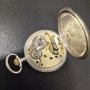 Джобен сребърен часовник Омега 3 капака колекционерски, снимка 3