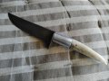 Ловен нож с рогова дръжка+кания , снимка 1 - Ножове - 43571156