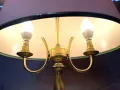 Красива двойна месингова лампа от Англия, снимка 11