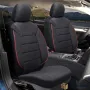 Тапицерия за автомобил, кола, седалки 1181 класико черно / червено, снимка 1