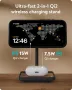 Mous Стойка - безжично зарядно 2 в 1, 15W Qi2, Съвместим с MagSafe, снимка 2
