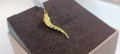 Нова-Златна висулка Рог-0,47гр/14кр, снимка 3