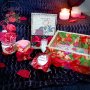 Комплект за подарък за дами в червено, снимка 1 - Други - 43949347