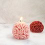 Силиконова форма за свещи - топка от рози Молд цветя свещ роза, снимка 2